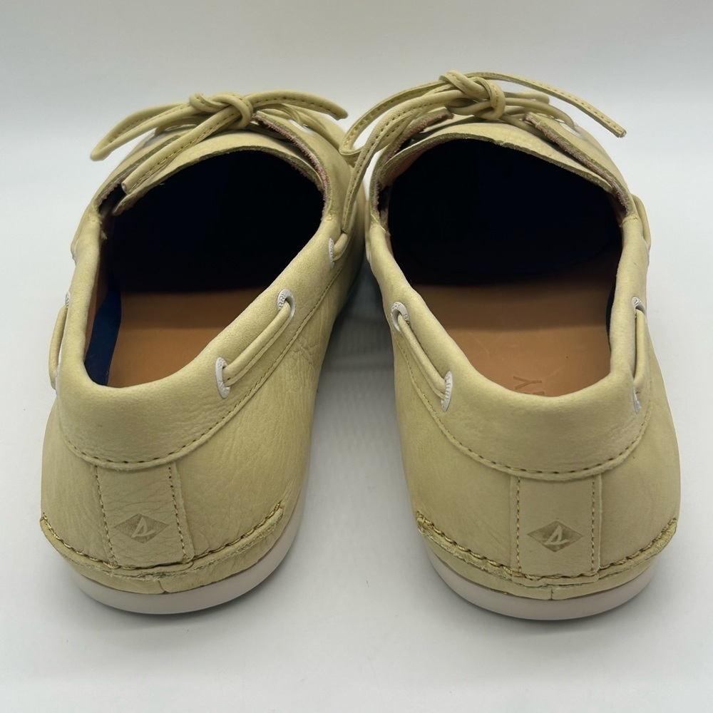Sperry Slimboat Leather Boat Shoes Light Yellow Women’s US Size 11 New With Box - Picture 7 of 11